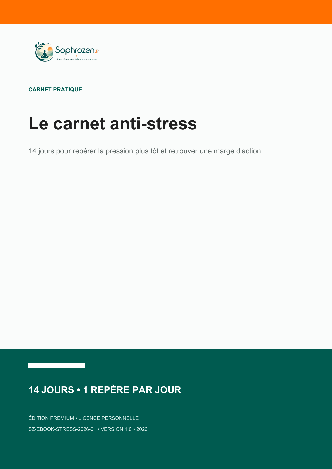 Couverture de Le carnet anti-stress