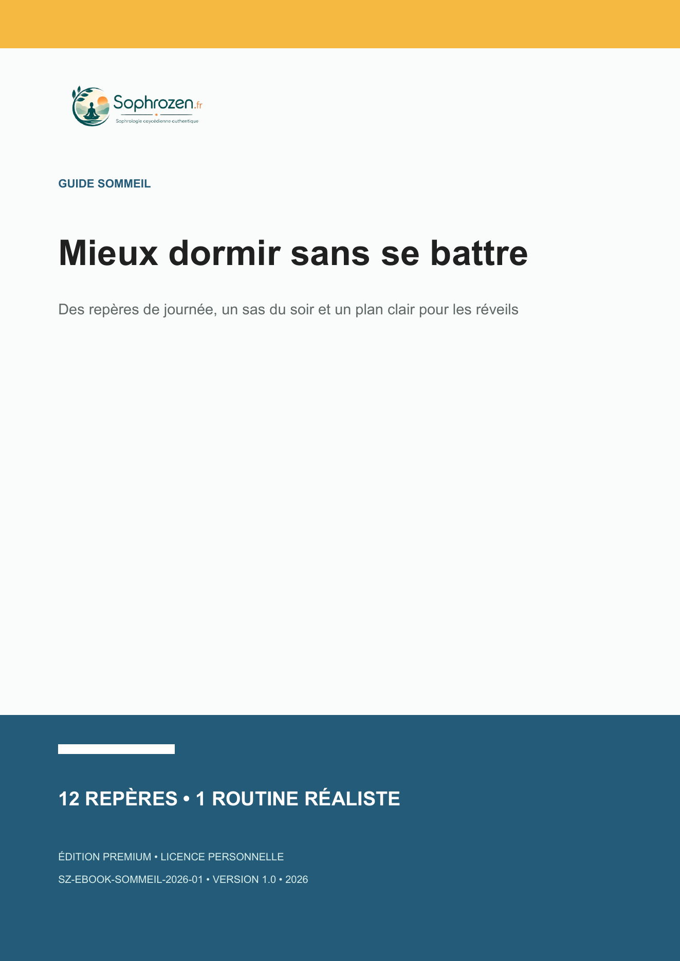 Couverture de Mieux dormir sans se battre